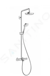 HANSGROHE - Croma Select S Vanový set 180 s termostatem Showerpipe, 2 proudy, bílá/chrom (27351400)