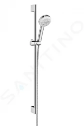 HANSGROHE - Crometta 100 Sprchová souprava 1 jet 0,90 m, bílá/chrom (26658400)