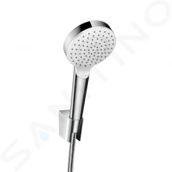 HANSGROHE - Crometta Set sprchové hlavice, držáku a hadice, EcoSmart, bílá/chrom (26568400)