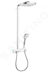 HANSGROHE - Raindance Select E Sprchový set Showerpipe 300 s termostatem ShowerTablet Select, 3 proudy, bílá/chrom (27127400)