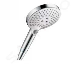 HANSGROHE - Raindance Select S Sprchová hlavice 120, 3 proudy, EcoSmart, bílá/chrom (26531400)