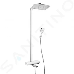 HANSGROHE - Raindance Select Sprchový set Showerpipe 360 s vanovým termostatem, 3 proudy, bílá/chrom (27113400)