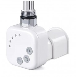 HOPA - Topná tyč BURGH s termostatem a časovačem - Barva topné tyče - Bílá, Typ připojení - Podomítkové, Výkon topné tyče - 300 W (RDOHT130006)