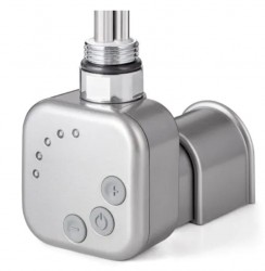 HOPA - Topná tyč BURGH s termostatem a časovačem - Barva topné tyče - Chrom - matný, Typ připojení - Podomítkové, Výkon topné tyče - 500 W (RDOHT150003)