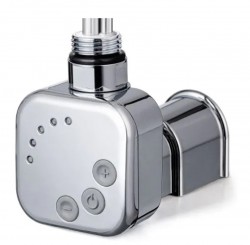 HOPA - Topná tyč BURGH s termostatem a časovačem - Barva topné tyče - Chrom, Typ připojení - Podomítkové, Výkon topné tyče - 200 W (RDOHT120002)