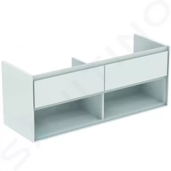 IDEAL STANDARD - Connect Air Skříňka pod dvojumyvadlo, 1300x440x517 mm, lesklá bílá/bílá mat (E0831B2)