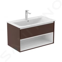 IDEAL STANDARD - Connect Air Skříňka pod umyvadlo 1000x440x517 mm, hnědá mat/bílá mat (E0828VY)