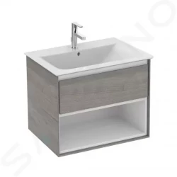 IDEAL STANDARD - Connect Air Skříňka pod umyvadlo 600x440x517 mm, dekor šedý dub/bílá mat (E0826PS)