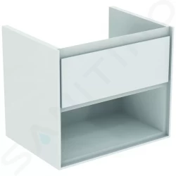 IDEAL STANDARD - Connect Air Skříňka pod umyvadlo, 600x440x517 mm, lesklá bílá/světlá šedá mat (E0826KN)