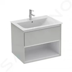 IDEAL STANDARD - Connect Air Skříňka pod umyvadlo, 600x440x517 mm, lesklá světlá šedá/bílá mat (E0826EQ)