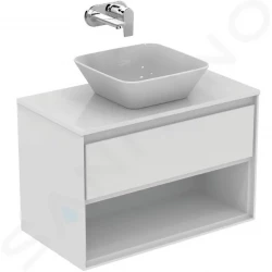 IDEAL STANDARD - Connect Air Skříňka pod umyvadlo, 800x440x517 mm, lesklá bílá/světlá šedá mat (E0827KN)