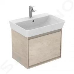 IDEAL STANDARD - Connect Air Skříňka pod umyvadlo Cube 550 mm, 480x409x400 mm, dekor světlé dřevo/světlá hnědá mat (E0844UK)