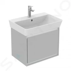 IDEAL STANDARD - Connect Air Skříňka pod umyvadlo Cube 550 mm, 480x409x400 mm, lesklá světlá šedá/bílá mat (E0844EQ)