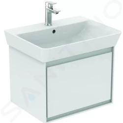 IDEAL STANDARD - Connect Air Skříňka pod umyvadlo Cube 600 mm, 530x409x400 mm, lesklá bílá/světlá šedá mat (E0846KN)