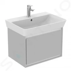 IDEAL STANDARD - Connect Air Skříňka pod umyvadlo Cube 600 mm, 530x409x400 mm, lesklá světlá šedá/bílá mat (E0846EQ)