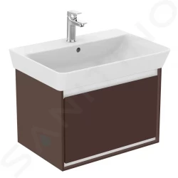 IDEAL STANDARD - Connect Air Skříňka pod umyvadlo Cube 650 mm, 580x409x400 mm, hnědá mat/bílá mat (E0847VY)