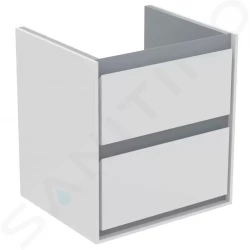 IDEAL STANDARD - Connect Air Umyvadlová skříňka 480x409x517 mm, lesklý bílý/matný světle šedý lak (E1607KN)