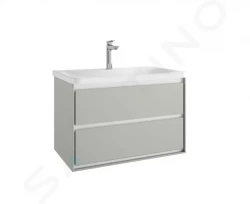 IDEAL STANDARD - Connect Air Umyvadlová skříňka 800x440x517 mm, 2 zásuvky, lesklá světlá šedá/bílá mat (E0819EQ)