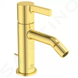 IDEAL STANDARD - Joy Bidetová baterie s výpustí, Brushed Gold (BC784A2)