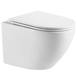 INVENA - Závěsná WC mísa LIMNOS, včetně soft/close sedátka (CE-93-001-L)