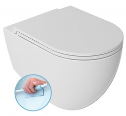 ISVEA - INFINITY závěsná WC mísa, Rimless, 36,5x53cm, bílá (10NF02001)