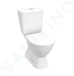 JIKA - Lyra plus WC kombi, spodní odpad, spodní napouštění, Rimless, DualFlush, bílá (H8257270002423)