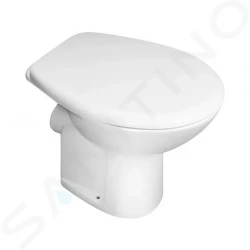 JIKA - Zeta Plus Stojící WC, vodorovný odpad, Dual Flush, bílá (H8227460000001)
