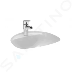 Laufen - Bijou Vestavné umyvadlo 450x405 mm, s 1 otvorem pro baterii, bílá (H8112200000001)