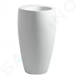 Laufen - Il Bagno Alessi One Volně stojící umyvadlo 530x530x900 mm, bez otvoru pro baterii, s LCC, bílá (H8119724001091)