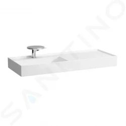 Laufen - Kartell Umyvadlo 1200x460 mm, s 1 otvorem pro baterii, SaphirKeramik, bílá (H8133320001111)