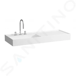 Laufen - Kartell Umyvadlo 1200x460 mm, se 3 otvory pro baterii, SaphirKeramik, bílá (H8133320001581)