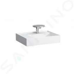 Laufen - Kartell Umyvadlo 600x460 mm, s 1 otvorem pro baterii, SaphirKeramik, bílá (H8103350001111)