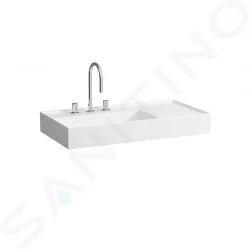 Laufen - Kartell Umyvadlo 900x460 mm, se 3 otvory pro baterii, SaphirKeramik, bílá (H8103380001581)