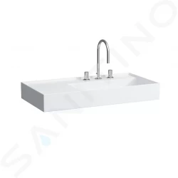 Laufen - Kartell Umyvadlo 900x460 mm, se 3 otvory pro baterii, SaphirKeramik, bílá (H8103390001581)