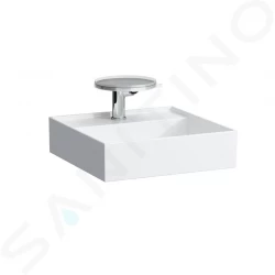 Laufen - Kartell Umývátko na desku 460x460 mm, s 1 otvorem pro baterii, s LCC, bílá (H8153314001111)