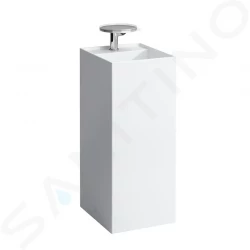 Laufen - Kartell Volně stojící umyvadlo 375x435x900 mm, s 1 otvorem pro baterii, s LCC, bílá (H8113314001111)