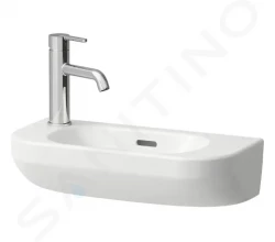 Laufen - Lua Umývátko 50x23 cm, s přepadem, otvor pro baterii vlevo, LCC, bílá (H8150824001051)