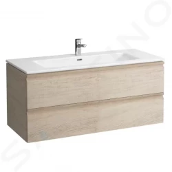 Laufen - Pro S Skříňka s umyvadlem, 1200x545x500 mm, 2 zásuvky, světlý dub (H8619674791041)