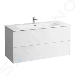 Laufen - Pro S Skříňka s umyvadlem, 1200x610x500 mm, 2 zásuvky, lesklá bílá (H8649632611041)