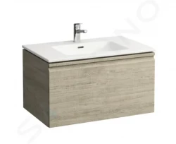 Laufen - Pro S Skříňka s umyvadlem, 800x500 mm, 1 zásuvka, světlý dub (H8609634791041)