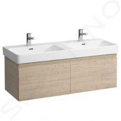 Laufen - Pro S Umyvadlová skříňka, 1260x450x390 mm, 2 zásuvky, světlý dub (H4835720964791)