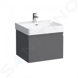 Laufen - Pro S Umyvadlová skříňka, 550x370x390 mm, 1 zásuvka, grafit mat (H4830320954801)