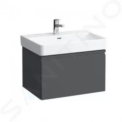 Laufen - Pro S Umyvadlová skříňka, 615x450x390 mm, 1 zásuvka, grafit mat (H4834220964801)