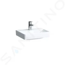 Laufen - Pro S Umývátko, 450x340 mm, 1 otvor pro baterii, bez přepadu, s LCC, bílá (H8169614001561)