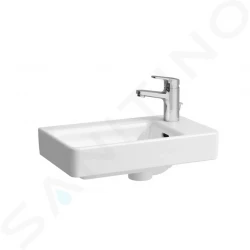 Laufen - Pro S Umývátko, 480x280 mm, 1 otvor pro baterii vpravo, s LCC, bílá (H8159544001041)