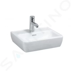 Laufen - Pro Umývátko, 450x340 mm, 1 otvor pro baterii, s LCC, bílá (H8119514001041)