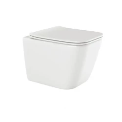 LaVilla WC mísa závěsná PAROS rimless - set včetně sedátka SLIM softclose (CE-90-001-W)