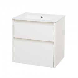 MEREO - Opto, koupelnová skříňka s keramickým umyvadlem 61 cm, bílá (CN910)