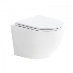 MEREO - WC závěsné kapotované, Smart Flush RIMLESS, 495x360x370, keramické, vč. sedátka CSS113S (VSD82T1)