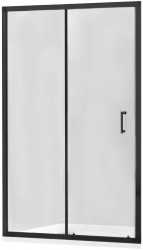 MEXEN - APIA posuvné dveře 90x190 cm 5mm černé, transparent (845-090-000-70-00)